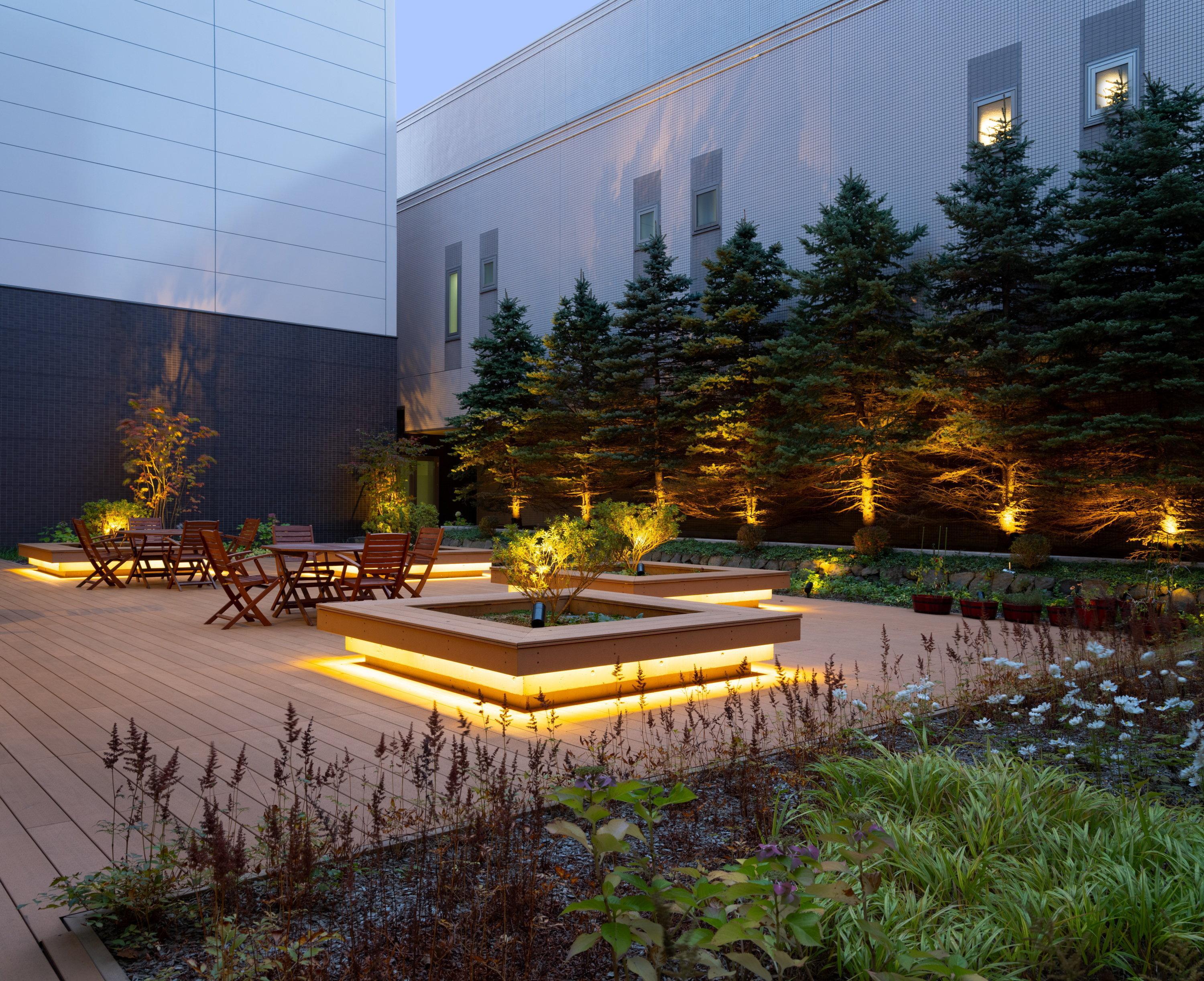 Hotel Ana Crowne Plaza Chitose By Ihg Exterior foto The rooftop garden